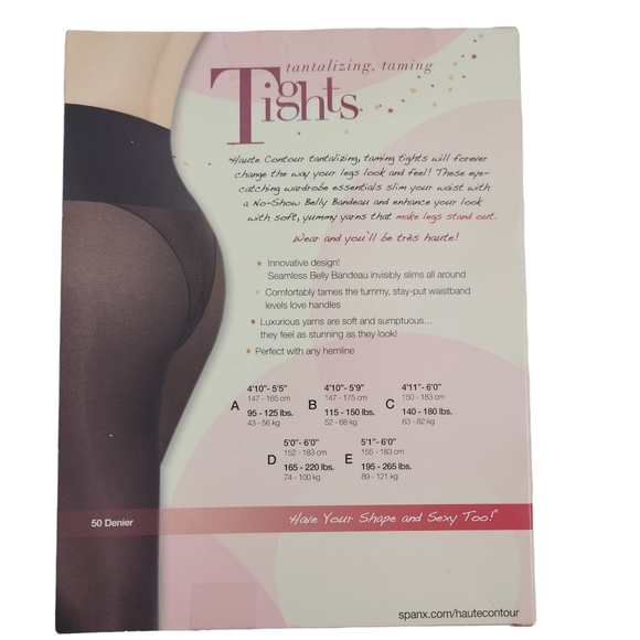 SPANX ASSETS High Falutin Footless Tights - Picture 2 of 4